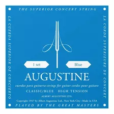 Encordado Augustine Para Guitarra Clásica Blue High Tensión