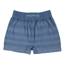 Boxer Sin Costura Algodón Melange Rayado Andros 5106