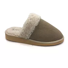 Pantufla Con Corderito Invierno Mujer Skyblue 35 Al 40 .9005