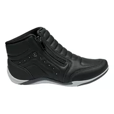 Tênis Kolosh Sneaker Bota Cano Baixo Elastico Ziper Feminino