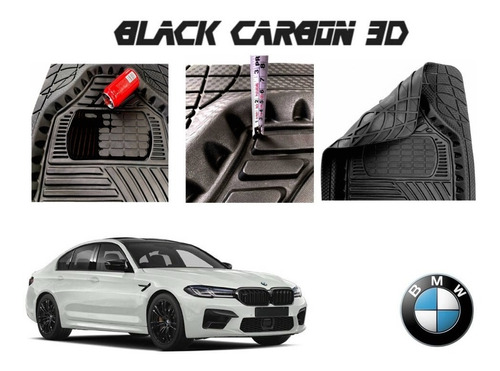 Tapetes Premium Black Carbon 3d Bmw M5 2021 A 2023 Foto 4