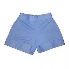 Shorts Bebe Menina Azul - Marca Tip Top