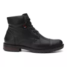 Coturno Masculino Bota Vittal Casual Couro Legitimo Conforto