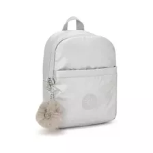 Bolso Kipling Plata Metalizado Mochila Tamaño S Original!