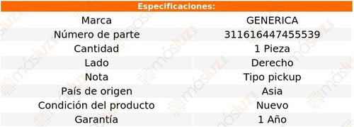 Parrilla Der P/faro Niebla Mitsubishi L200 16/17 Generica Foto 2