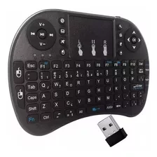 Mini Teclado Sem Fio Wireless Touch Universal Tv Console Pc Cor Do Teclado Preto