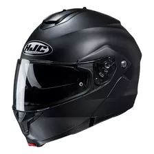 Casco Para Moto Abatible Hjc C91 Negro Mate Lisa Talla Xs 