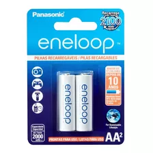 Pilha Recarregável Eneloop Pequena Aa Ct C/02