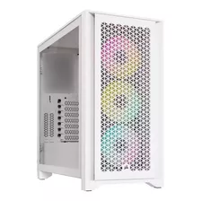 Gabinete De Jogos Corsair 4000d Airflow Rgb Branco, Cor Branca