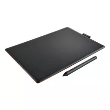 Tableta Gráfica One By Wacom Small / Incluye Lápiz Y Puntas Color Negro/rojo