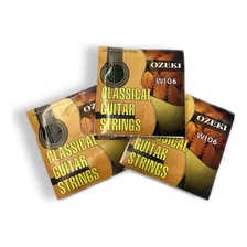 Encordado Guitarra Clásica Ozeki Nylon W106h (pack 3 Unid)