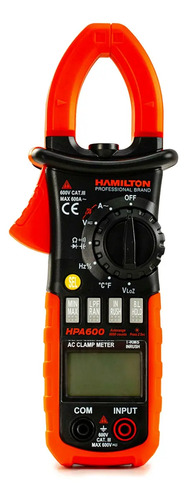 Pinza Amperometrica Digital True Rms Inrush Hamilton Hpa600