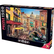 Anatolian Puzzle - Canal Café Venecia, Rompecabezas De 1500 