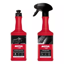 Kit Motul Car Care Shampoo+renovador De Pneus