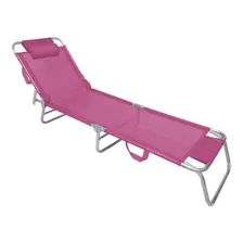 Silla Tumbona Zaka De Aluminio Rosa De Master Cores