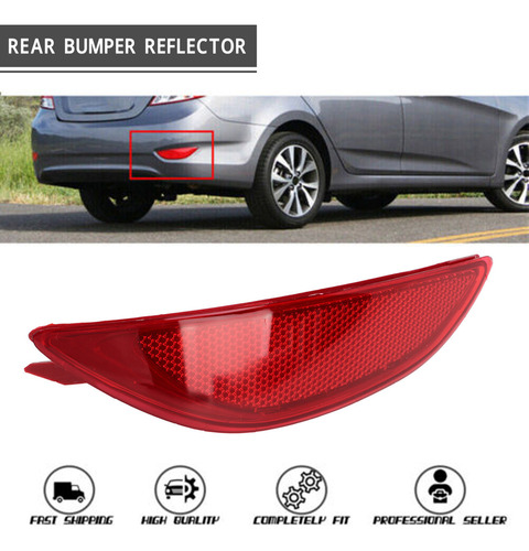 Reflector De Parachoques Trasero Rojo Para Hyundai Accent W Foto 5