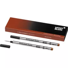 Refil Caneta Montblanc Rollerball Cor Brown Marrom C/2 M