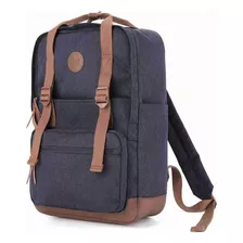 Mochila Okta Gema Azul Y Marron - Himawari Uruguay