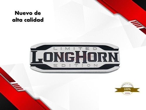 Emblema Para Tapa De Caja Dodge Ram Limited Longhorn Foto 3