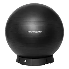 Pelota De Ejercicio Luna 75cm - Con Base - Negro