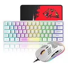 60% Combo De Teclado Y Mouse Para Juegos Samll Mini Rgb Retr