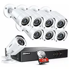 Annke 8ch Seguridad Cctv Sistema De Vigilancia 1080p Lite Dv