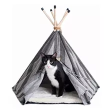 Cama Para Gatos Armarkat Modelo C56hbs / Sh, Estilo Tipi Con