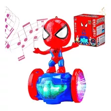 Hombre Araña Spiderman En Patineta Luz, Sonido Y Movimiento 