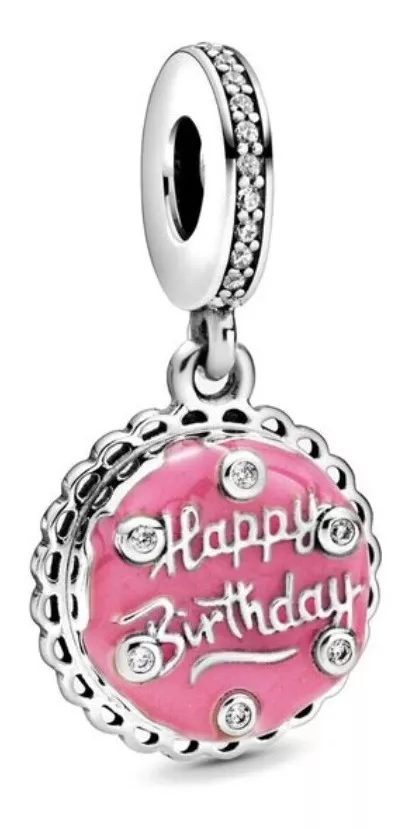 Charm Estilo Pandora Cumpleaños Torta Happy Birthday Dije
