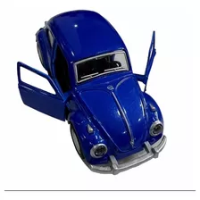 Fusca De Metal Clássico Miniatura Fricção Abre As Portas