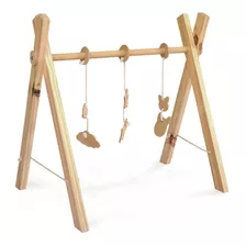 Gimnasio De Madera Nordico Montessori Para Bebés