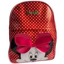 Mochila Pelúcia Infantil Vermelha Criança Escola