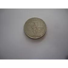 Moeda 25 Cents Quarter Dolar 2003 Usa Estados Unidos Iiinois