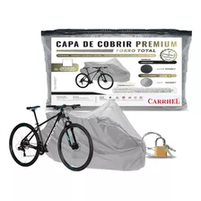 Capa Para Bicicleta Carrhel Forrada Com Cadeado Titanium