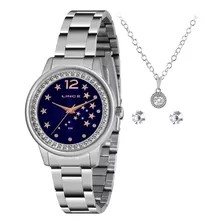 Relógio Feminino Lince Lrmj140l Kn60 Pulseira De Aço Prata