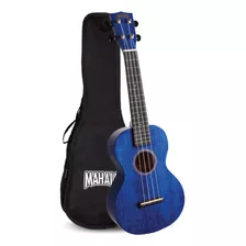 Mahalo Hano Serie Ukelele Concierto Mh2 Azul Transparente