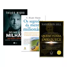 Kit Do Mil Ao Milhão + Segredos Da Mente Milionária + Quem