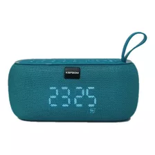 Caixinha De Som Potente Bluetooth Radio Relogio Digital