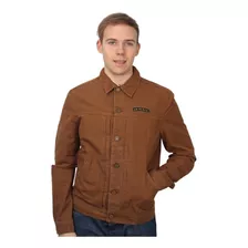 Campera Hombre Mango Gabardina Botones Importada