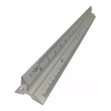 Escalímetro N°1 Régua Triangular Metal 30 Cm Escalas 