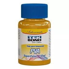 Tinta Pva Para Arte E Artesanato Tekbond Super Color 37ml Cor Amarelo Cereal