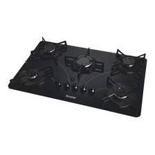 Fogão Cooktop Gás Braslar Pop 5 Bocas Preto 127v/220v