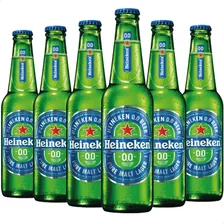 Cerveza Heineken Sin Alcohol Porron Premium Pack X6 Unidades