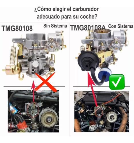 Carburador Vw Sedan Vocho Combi Brasilia 1.6l Con Sistema Foto 3