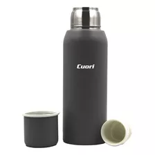 Termo Cuori Icaro 1 Lt Acero Inox Tapon Cebador Negro