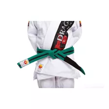 Faixa Infantil Para Jiu Jitsu Verde Listra Preta