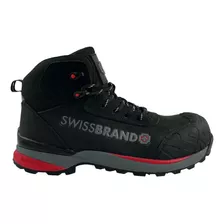 Bota Tenis Hombre Swissbrand 646 Industrial Seguridad Negro