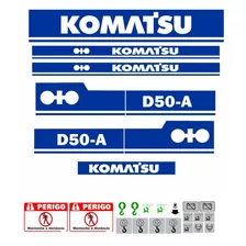 Kit Adesivos Trator De Esteira Komatsu D50a Ca-00422 Mq Cor