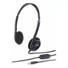 Auricular Pc Genius M200c C/ Microfono Computadora Notebook Negro - 1 Pin -