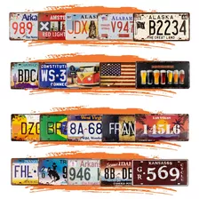 Kit 24 Placas Decorativas Metal Carros Cliente Especial